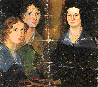 Na imaxe, Charlotte, Emily e Anne pintadas por P.B. Brontë en 1834.